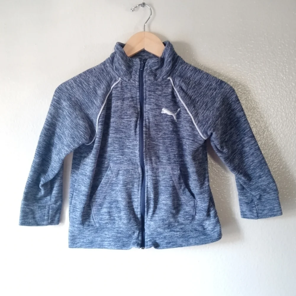 Puma Boy's Track Full Zip Fleece Jacket . Size 6/7.